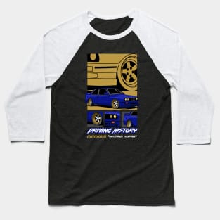 Retro E30 Exotic Car Baseball T-Shirt